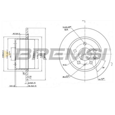 CD6003S.JPG Coppia Dischi Freno Posteriore 92032600 Lada Niva Fuoristrada Chiuso (2121 2131) Pieno