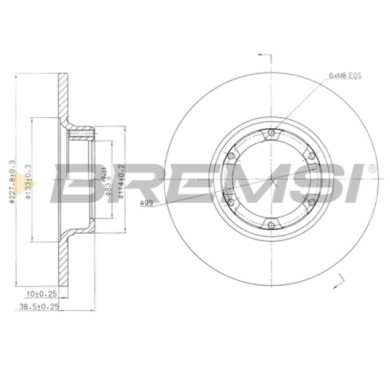 CD6016S.JPG Coppia Dischi Freno Anteriore 92009200 Aro 10 Pieno