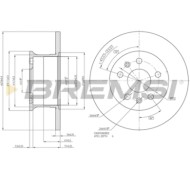 CD6033S.JPG Coppia Dischi Freno Anteriore 98200 Volkswagen Transporter T1 Pianale Piatto/telaio (26) Pieno