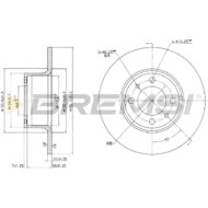 CD6035S.JPG Coppia Dischi Freno Anteriore 92015100 Lada 1200-1500 Station Wagon Pieno