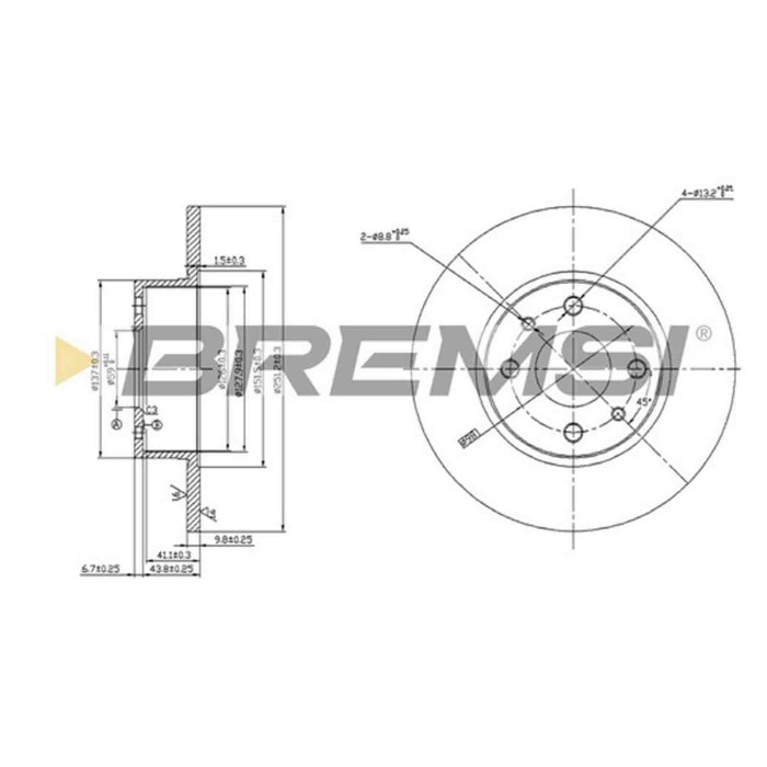 CD6066S.JPG Coppia Dischi Freno Posteriore 92032400 Volvo 164 (164)