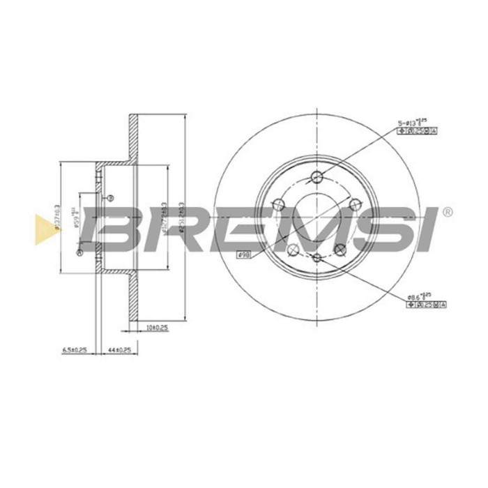 CD6067S.JPG Coppia Dischi Freno Posteriore 92046900 Volvo 164 (164)