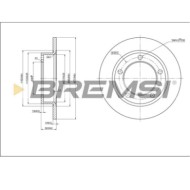 CD6092S.JPG Coppia Dischi Freno Anteriore 92019900 Lada Niva Fuoristrada Chiuso (2121 2131) Pieno