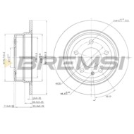 CD6120S.JPG Coppia Dischi Freno Posteriore 92022400 Bmw 5 6 Pieno