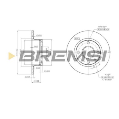 CD6135S.JPG Coppia Dischi Freno Anteriore 92023000 Ford Escort Iii (gaa) Pieno
