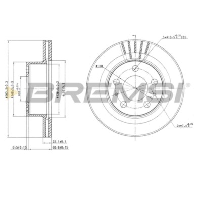 CD6174V.JPG Coppia Dischi Freno Anteriore 92018600 Volvo 240 240 Kombi 260 260 Coupé 260 Station Wagon Alfa Romeo Mito Ventilato