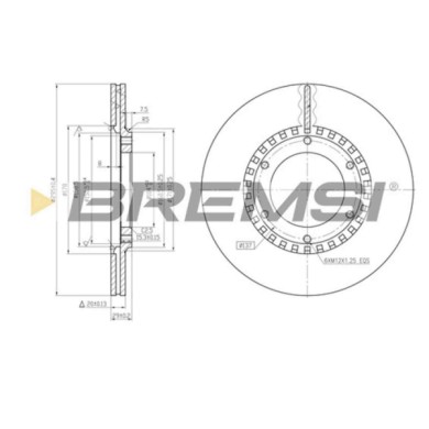 CD6218V.JPG Coppia Dischi Freno Anteriore 92035600 Nissan Patrol Iii/1 Station Wagon (w160)