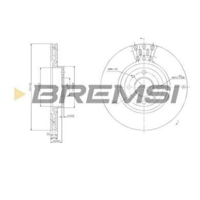 CD6220V.JPG Coppia Dischi Freno Anteriore 92053500 Alfa Romeo 155 (167)