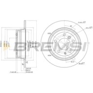 CD6221S.JPG Coppia Dischi Freno Posteriore 92042300 Bmw 5 5 Touring Nero