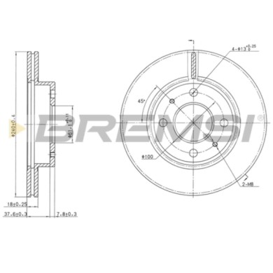 CD6227V.JPG Coppia Dischi Freno Anteriore 92063200 Nissan 100nx (b13)