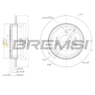 CD6245S.JPG Coppia Dischi Freno Posteriore 92054800 Peugeot 605 Pieno