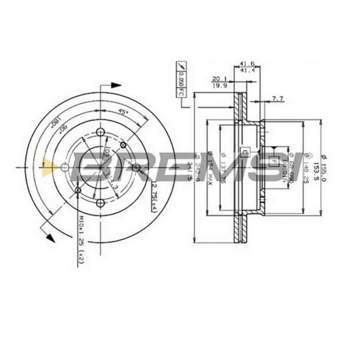 CD6259V.JPG Coppia Dischi Freno Anteriore 92056200 Nissan Primera Primera Hatchback Ventilato