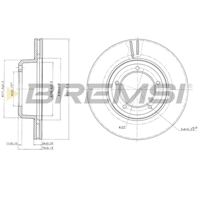 CD6262V.JPG Coppia Dischi Freno Anteriore 92061300 Land Rover Defender Cabrio (l316) Ventilato