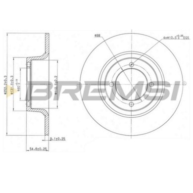 CD6274S.JPG Coppia Dischi Freno Anteriore 98200 Skoda 100 105,120 110 Coupé 110 130 Rapid Pieno