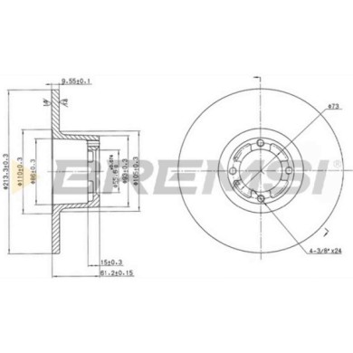 CD6286S.JPG Coppia Dischi Freno Anteriore 92092600 Austin 1000-series Mk Ii Pieno