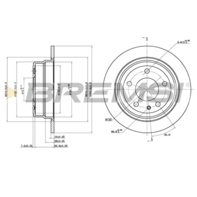 CD6303S.JPG Coppia Dischi Freno Posteriore 92026600 Bmw 7 Pieno
