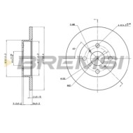 CD6346S.JPG Coppia Dischi Freno Anteriore 92038300 Toyota Tercel Tercel Station Wagon Pieno