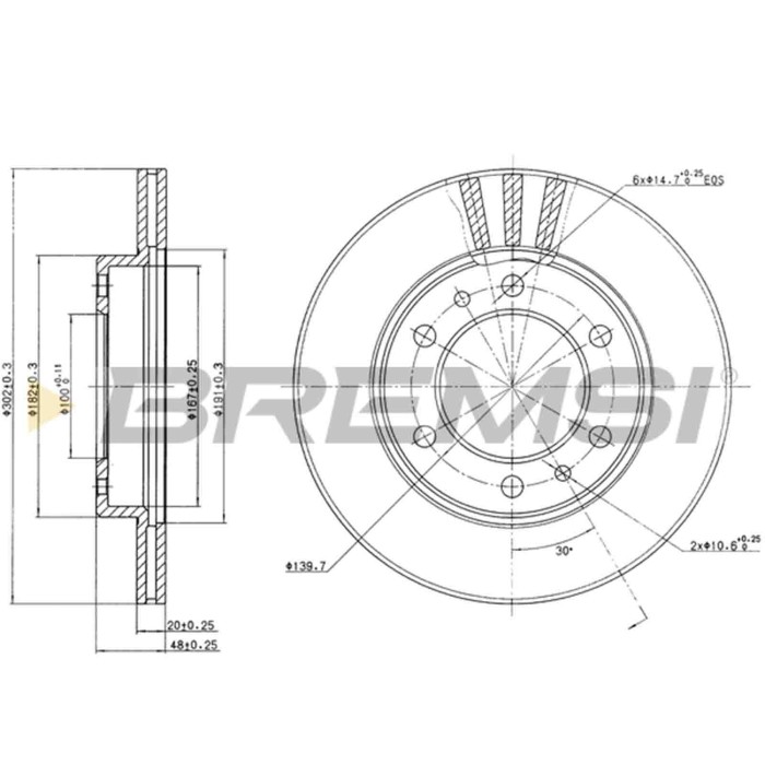 CD6347V.JPG Coppia Dischi Freno Anteriore 92080400 Alfa Romeo 1750-2000 (105) Ventilato