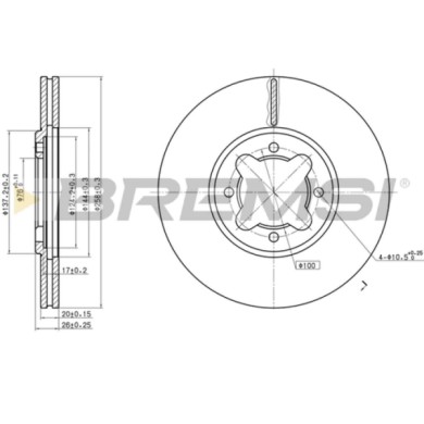 CD6410V.JPG Coppia Dischi Freno Anteriore 98200 Toyota Celica Celica Coupé Lotus Esprit S3 Esprit S4 Excel Ventilato