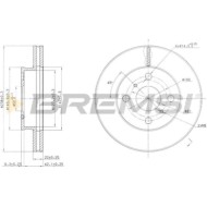 CD6417V_1.jpg Coppia Dischi Freno Anteriore 92055800 Toyota Corolla Corolla Compact Corolla Liftback Corolla Station Wagon