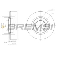 CD6419S.JPG Coppia Dischi Freno Anteriore 92114100 Daihatsu Wildcat/rocky (f70) Pieno