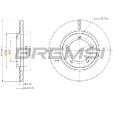 CD6420V.JPG Coppia Dischi Freno Anteriore 92114200 Bertone Freeclimber 2 Ventilato