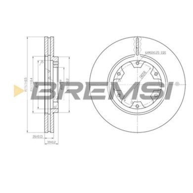 CD6464V.JPG Coppia Dischi Freno Anteriore 92059000 Nissan Terrano Ii (r20) Ventilato