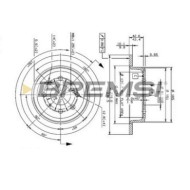 CD6468S.JPG Coppia Dischi Freno Posteriore 92060800 Rover 200 Ii 2 Volumi /coda Spiovente (xw) Pieno