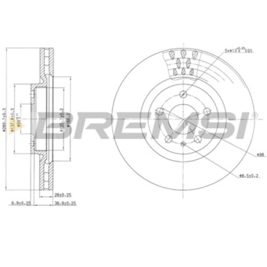 CD6474V.JPG Coppia Dischi Freno Anteriore 92061000 Alfa Romeo 164 Lancia Lybra Ventilato