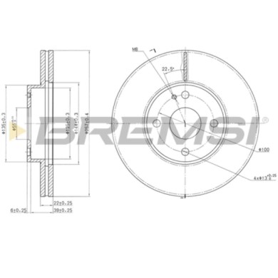 CD6495V.JPG Coppia Dischi Freno Anteriore 92061600 Mazda 323 S Iv (bg) Ventilato