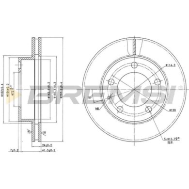 CD6496V.JPG Coppia Dischi Freno Anteriore 92062000 Mazda 626 Iii Hatchback (gd)
