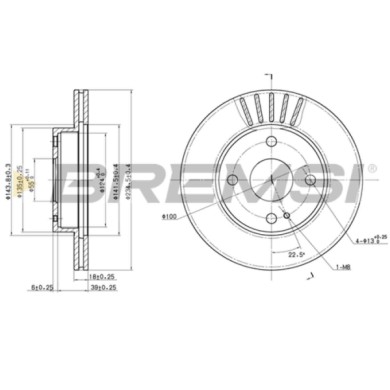 CD6497V.JPG Coppia Dischi Freno Anteriore 92061500 Mazda 323 S Iv 323 C Iv 323 F Iv Mx-5 I 121 Ii 323 S V 323 C V 323 P V Nero