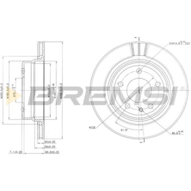 CD6520V.JPG Coppia Dischi Freno Posteriore 92042700 Bmw 7 Ventilato