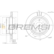 CD6520V.JPG Coppia Dischi Freno Posteriore 92042700 Bmw 7 Ventilato