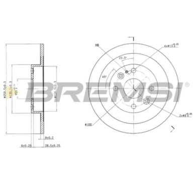 CD6523S.JPG Coppia Dischi Freno Posteriore 92061700 Mazda 323 S Iv (bg) Pieno