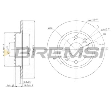 CD6525S.JPG Coppia Dischi Freno Posteriore 92096600 Mazda 323 C Iv 323 F Iv Mx-5 I 323 S Iv Fiat Siena Pieno
