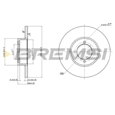 CD6541S.JPG Coppia Dischi Freno Anteriore 08475210 Nissan Laurel Bluebird Silvia Nero