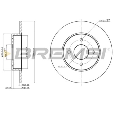 CD6546S.JPG Coppia Dischi Freno Posteriore 08529520 Nissan 280 Zx,zxt Pieno