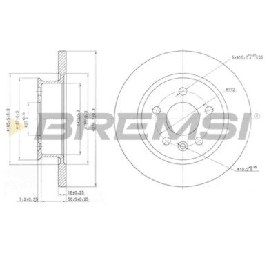 CD6547S.JPG Coppia Dischi Freno Anteriore 92067800 Volkswagen Transporter T3 Autobus (25) Pieno