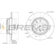 CD6553S.JPG Coppia Dischi Freno Posteriore 92058400 Bmw 8 7 Fiat Palio Weekend Pieno