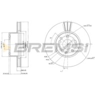 CD6613V.JPG Coppia Dischi Freno Anteriore 92056700 Mercedes-benz Classe S Ventilato