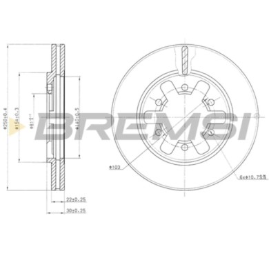CD6626V.JPG Coppia Dischi Freno Anteriore 09501410 Nissan Pick-up Ventilato