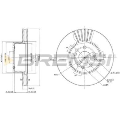 CD6629V.JPG Coppia Dischi Freno Anteriore 92056600 Mercedes-benz Classe S Classe S Coupé Ventilato