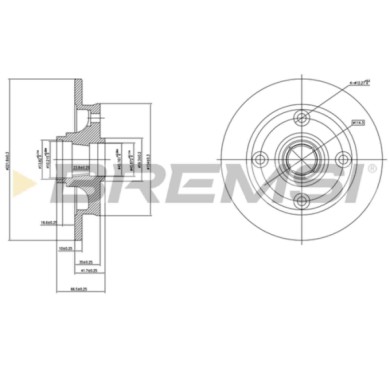 CD6651S.JPG Coppia Dischi Freno Posteriore Mazda 323 C Iv 323 F Iv 323 Iii 323 Iii Hatchback 323 Iii Station Wagon 323 S Iv Pien