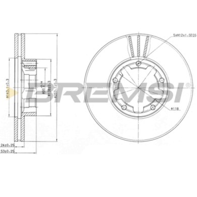 CD6668V.JPG Coppia Dischi Freno Posteriore 92174600 Lexus Ls Nissan Trade Autobus Trade Furgonato Trade Pianale Piatto/telaio Ca