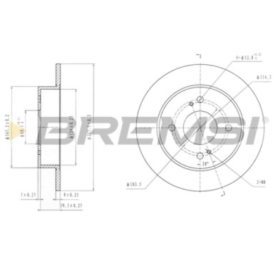 CD6674S.JPG Coppia Dischi Freno Posteriore 92080200 Nissan Primera Traveller Pick-up Sentra V Infiniti G20 Pieno