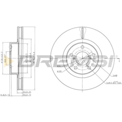CD6679V.JPG Coppia Dischi Freno Anteriore 92094600 Subaru Legacy I (bc)