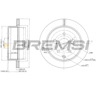 CD6687V.JPG Coppia Dischi Freno Posteriore 92082600 Toyota Supra Previa Ventilato