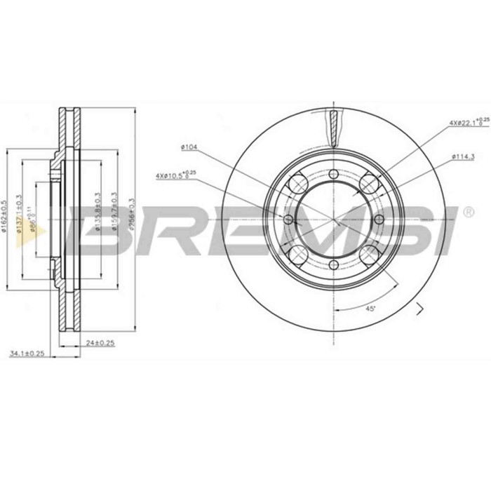 CD6691V.JPG Coppia Dischi Freno Anteriore 92079700 Mitsubishi Colt Iii Lancer Iv 2 Volumi/coda Spiovente Ventilato