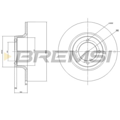 CD6696S.JPG Coppia Dischi Freno Posteriore 98200 Skoda 130 Rapid Pieno